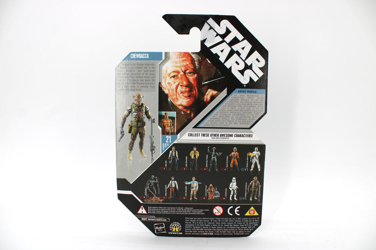 Concept Chewbacca Star Wars 30th Anniversary 3.75-Inch Carded Figure — Card Back