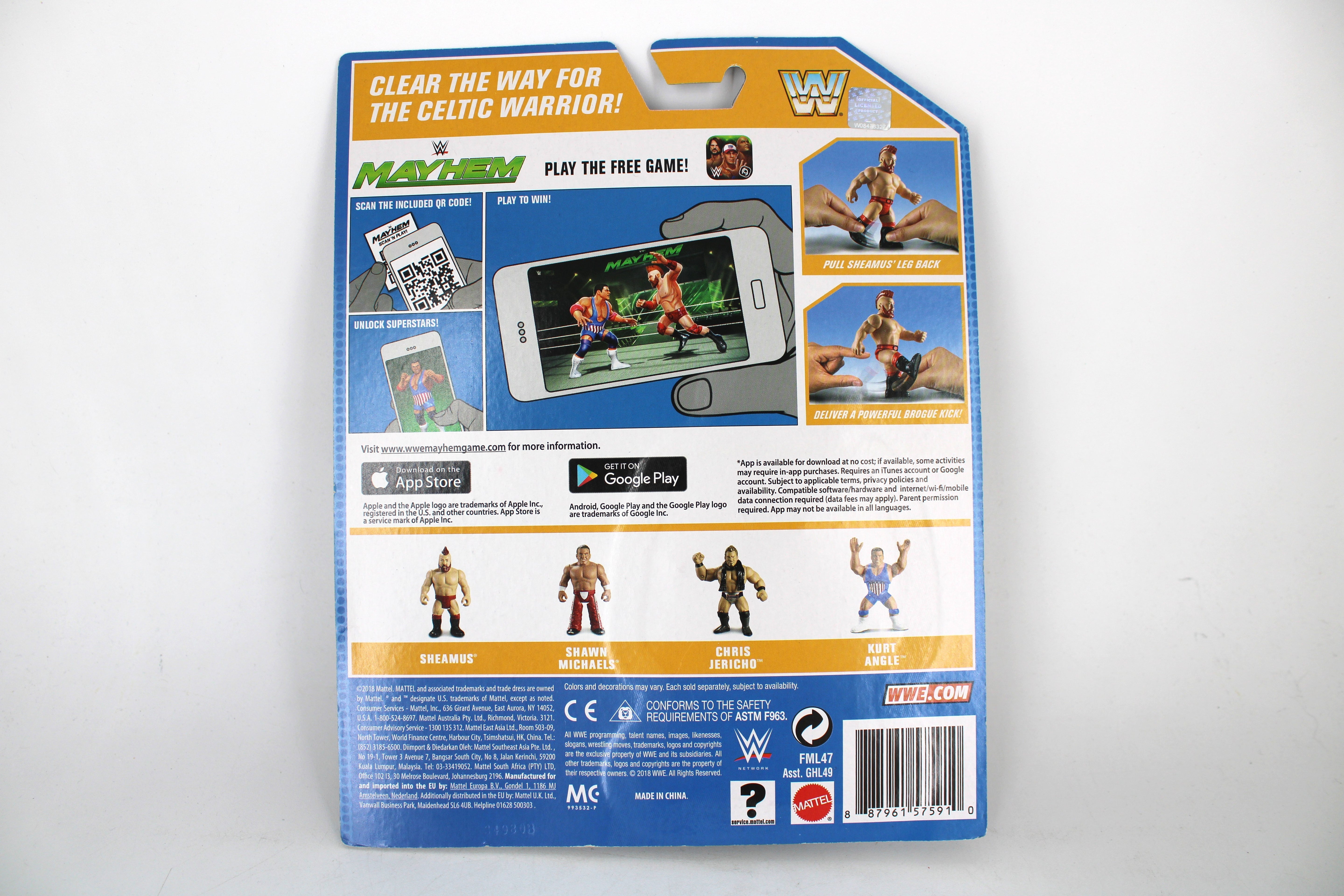 Sheamus WWE Retro Series 2018 Figure — Card Back