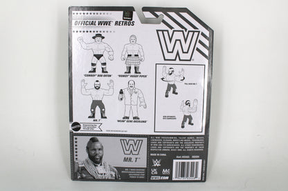 Mr. T WWE Retro Series 2021 Figure — Card Back with Wave-Mates Line Art