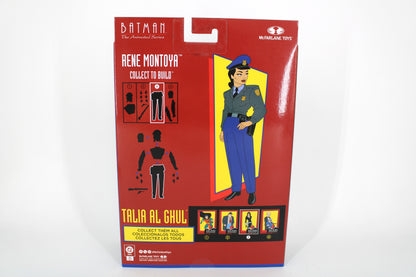 Talia Al Ghul Batman Animated Series Wave 7 — Box Back with Rene Montoya BAF Diagram and Full Wave Lineup