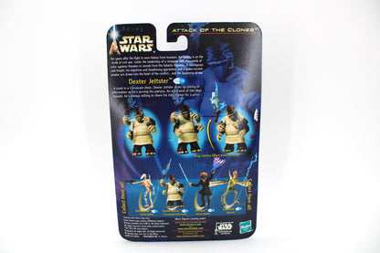 Dexter Jettster Star Wars AOTC 3.75-Inch Figure — Card Back View
