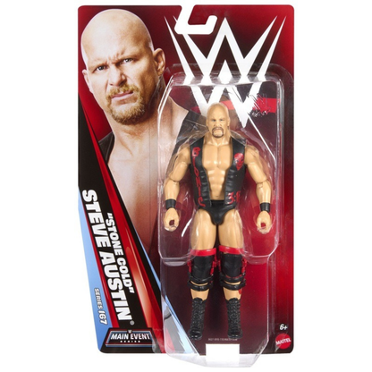 Stone Cold Steve Austin WWE Main Event Series 167 6-Inch Figure — Card Front View