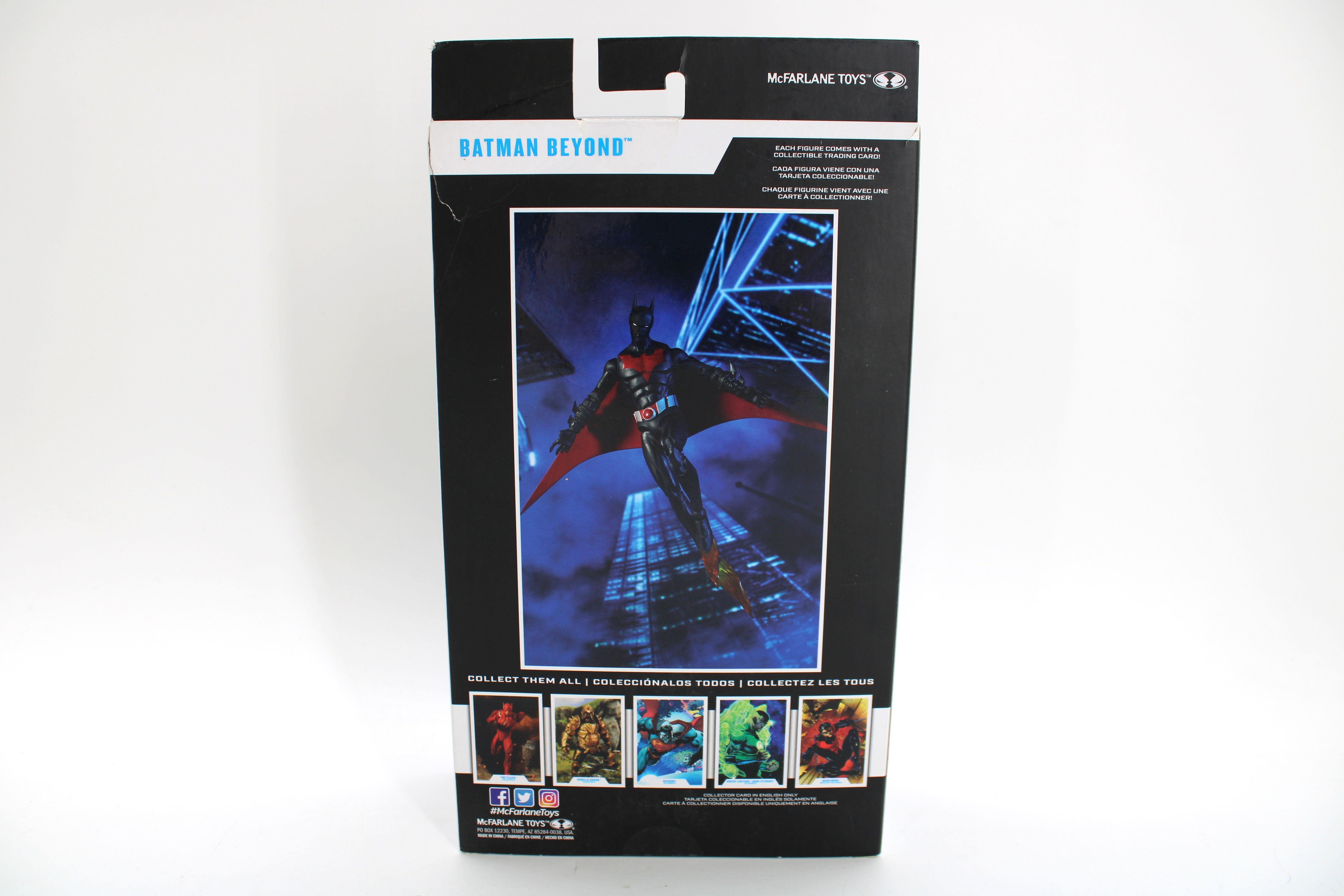 Batman Beyond DC Multiverse Figure — Card Back with Artwork and Collect Them All Lineup