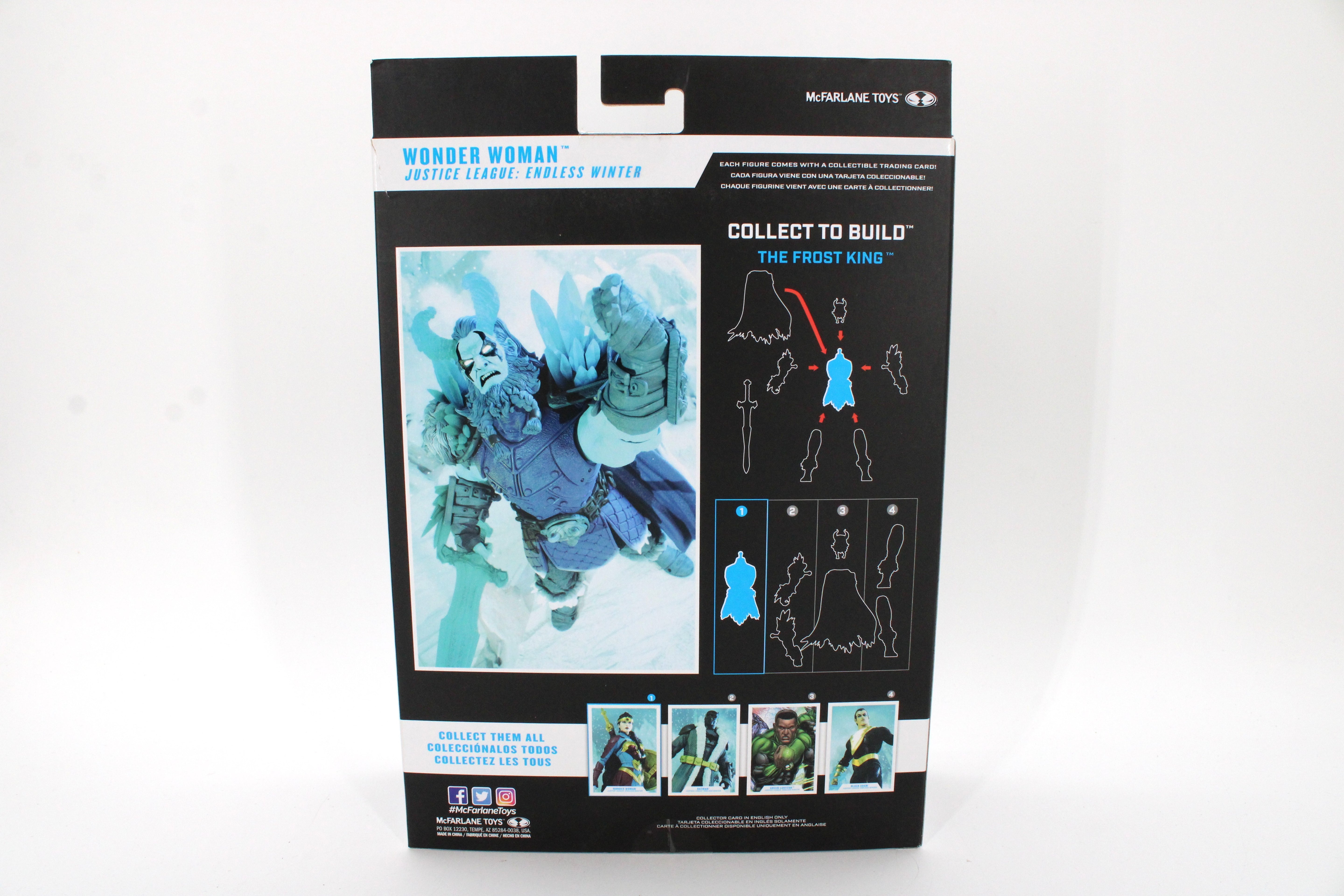 Wonder Woman DC Multiverse Endless Winter Figure — Card Back