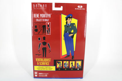 Ventriloquist & Scarface Batman Animated Series McFarlane 6-Inch Figure — Card Back with Rene Montoya CTB Diagram