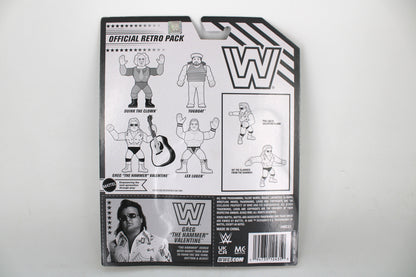 Greg Valentine WWE Retro Wave 3 — Card Back with Official Retro Pack Detail