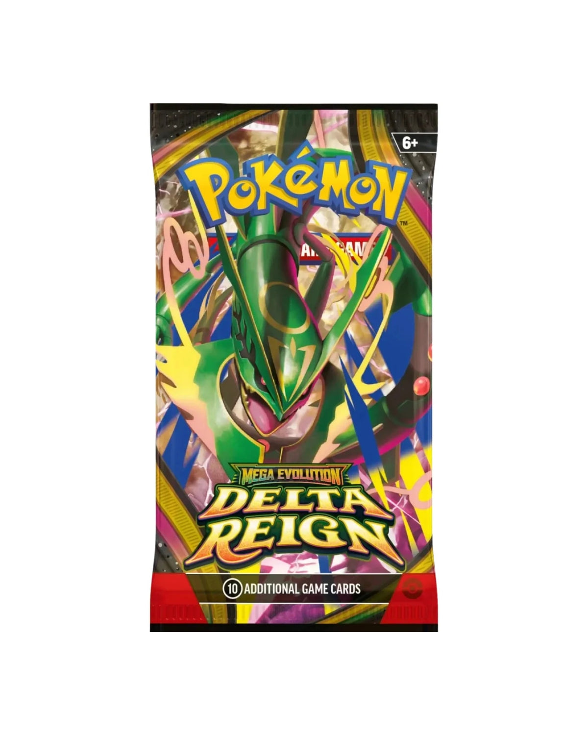 Delta Reign Booster Pack Pokemon TCG — Mega Rayquaza ex Pack Art Front
