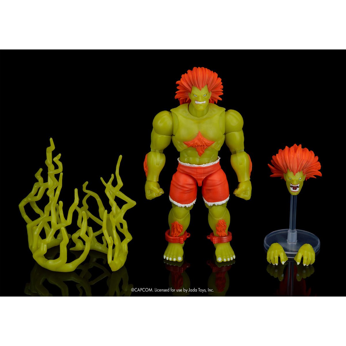 Blanka Ultra Street Fighter II 6-Inch Figure — Accessories Included with Alternate Head and Effects Parts