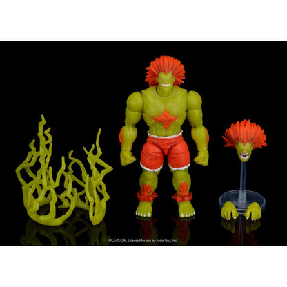 Blanka Ultra Street Fighter II 6-Inch Figure — Accessories Included with Alternate Head and Effects Parts
