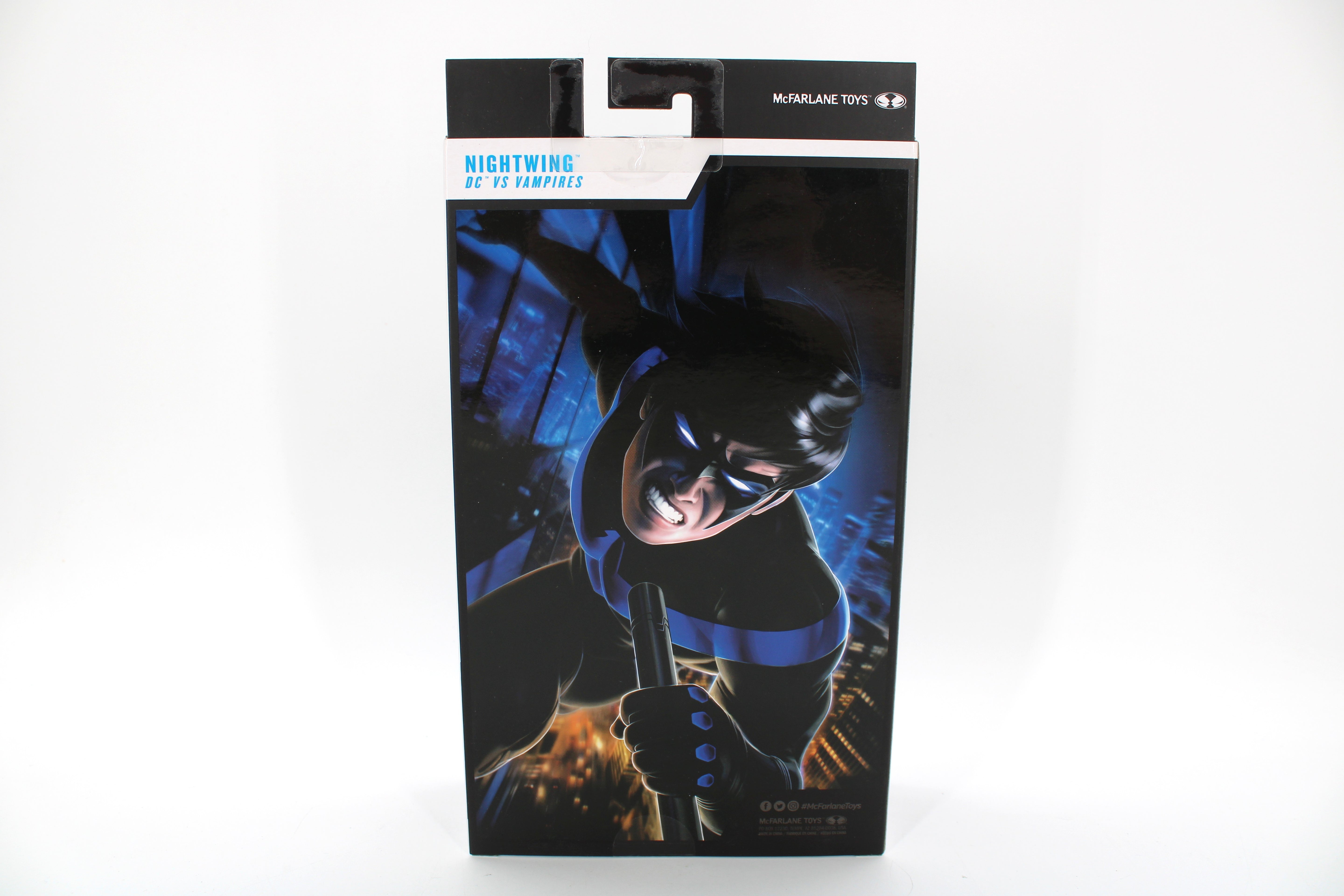 Nightwing DC vs. Vampires DC Multiverse Gold Label 7-Inch Figure — Box Back