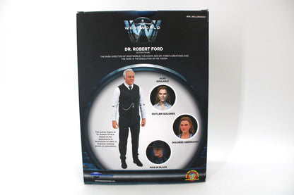 Dr. Robert Ford Westworld Select 2019 Figure — Box Back with Character Bio and Also Available Panel