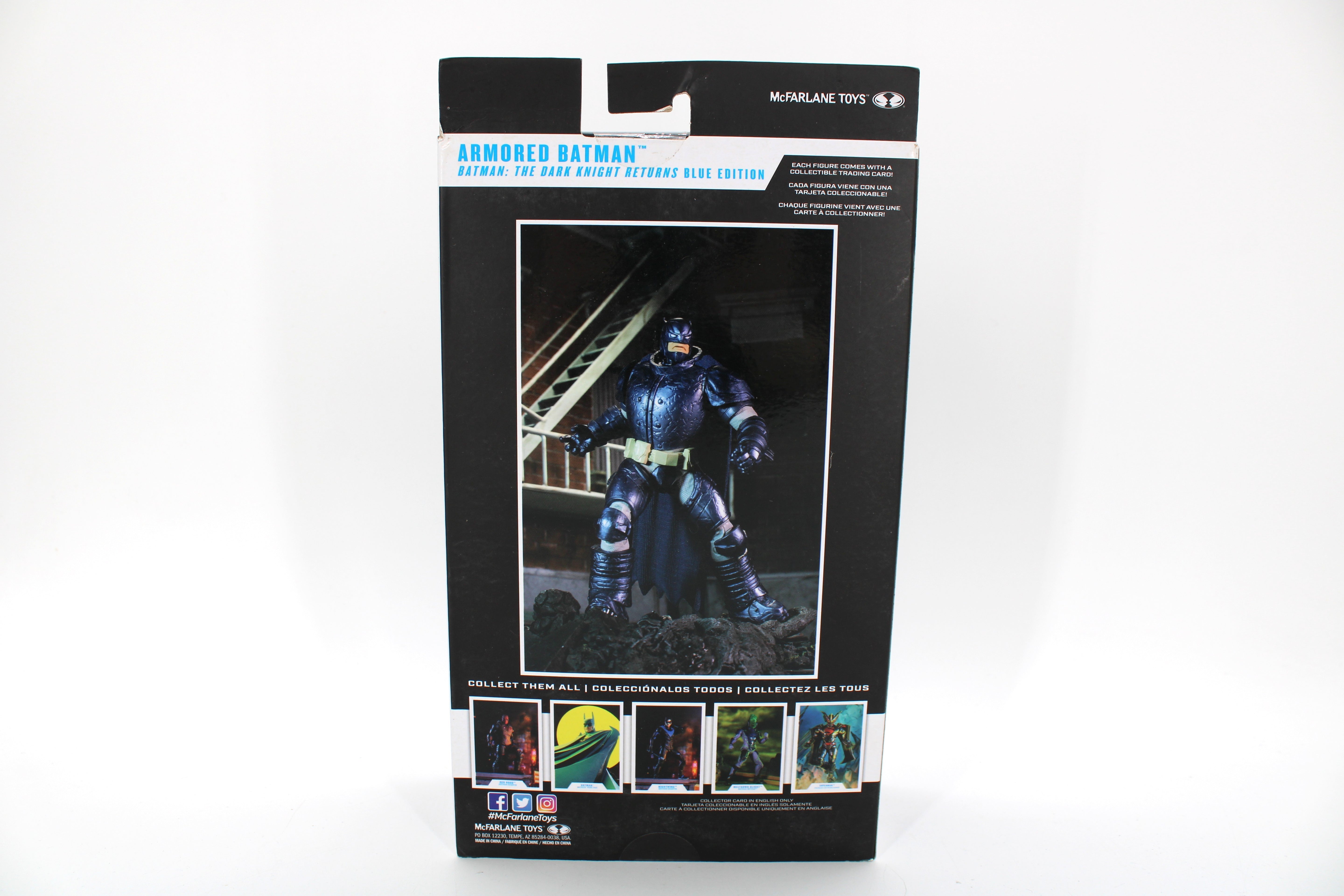 Armored Batman DC Multiverse Dark Knight Returns Blue Edition — Card Back