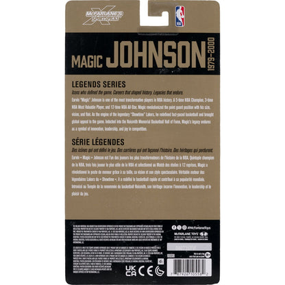 Magic Johnson NBA Legends SportsPicks 6-Inch Figure — Card Back Detail