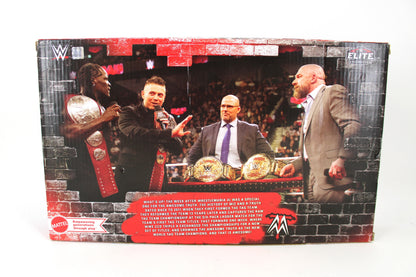 Awesome Truth WWE Elite 3-Pack 2025 — Box Back with WrestleMania XL Championship Story Photo