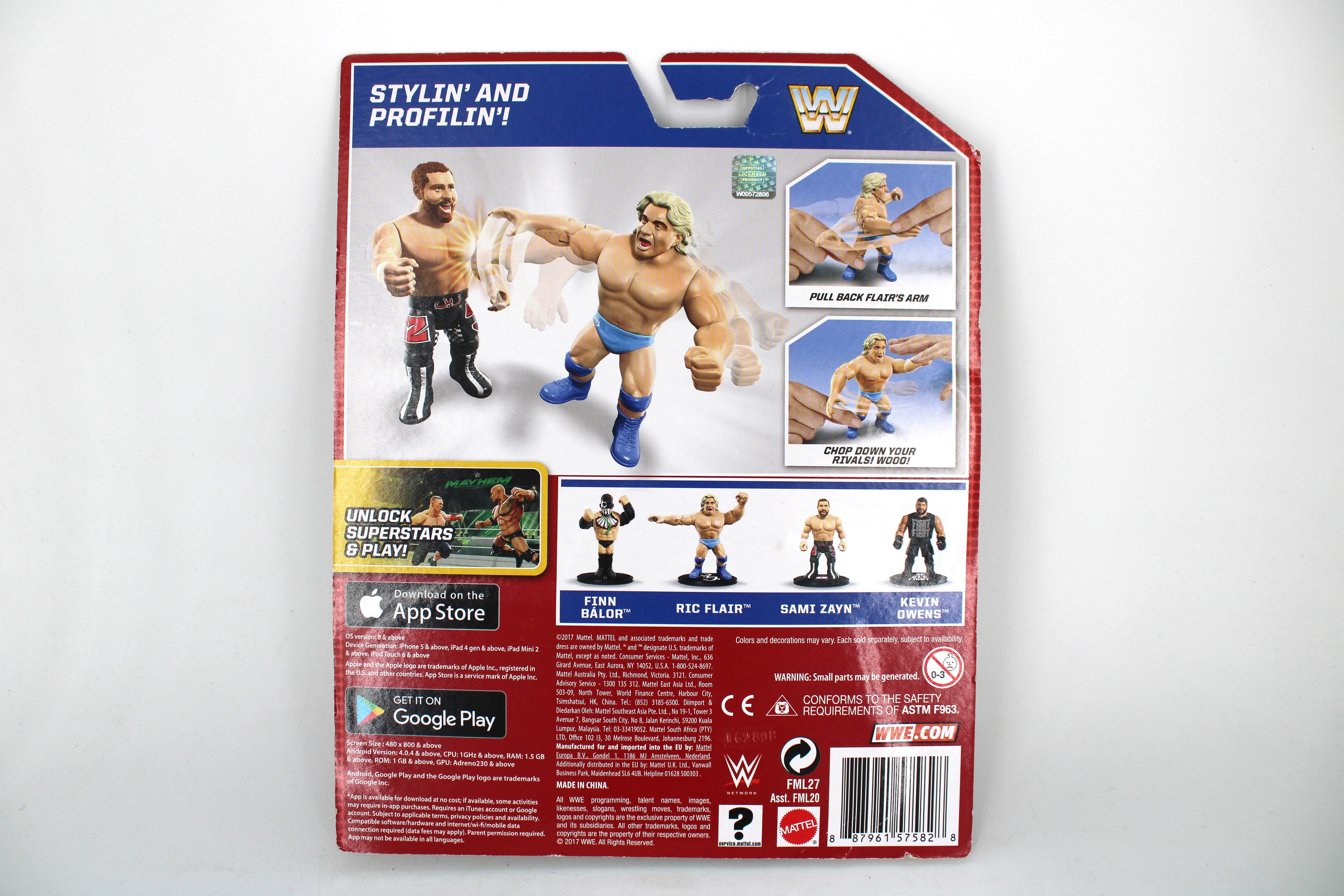 Ric Flair WWE Retro Series 4 2017 Carded Figure — Card Back