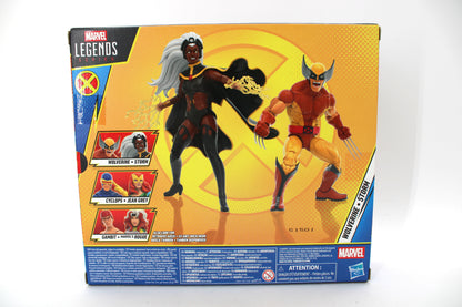 Wolverine & Storm X-Men '97 Marvel Legends 2-Pack — Box Back View with Character Art