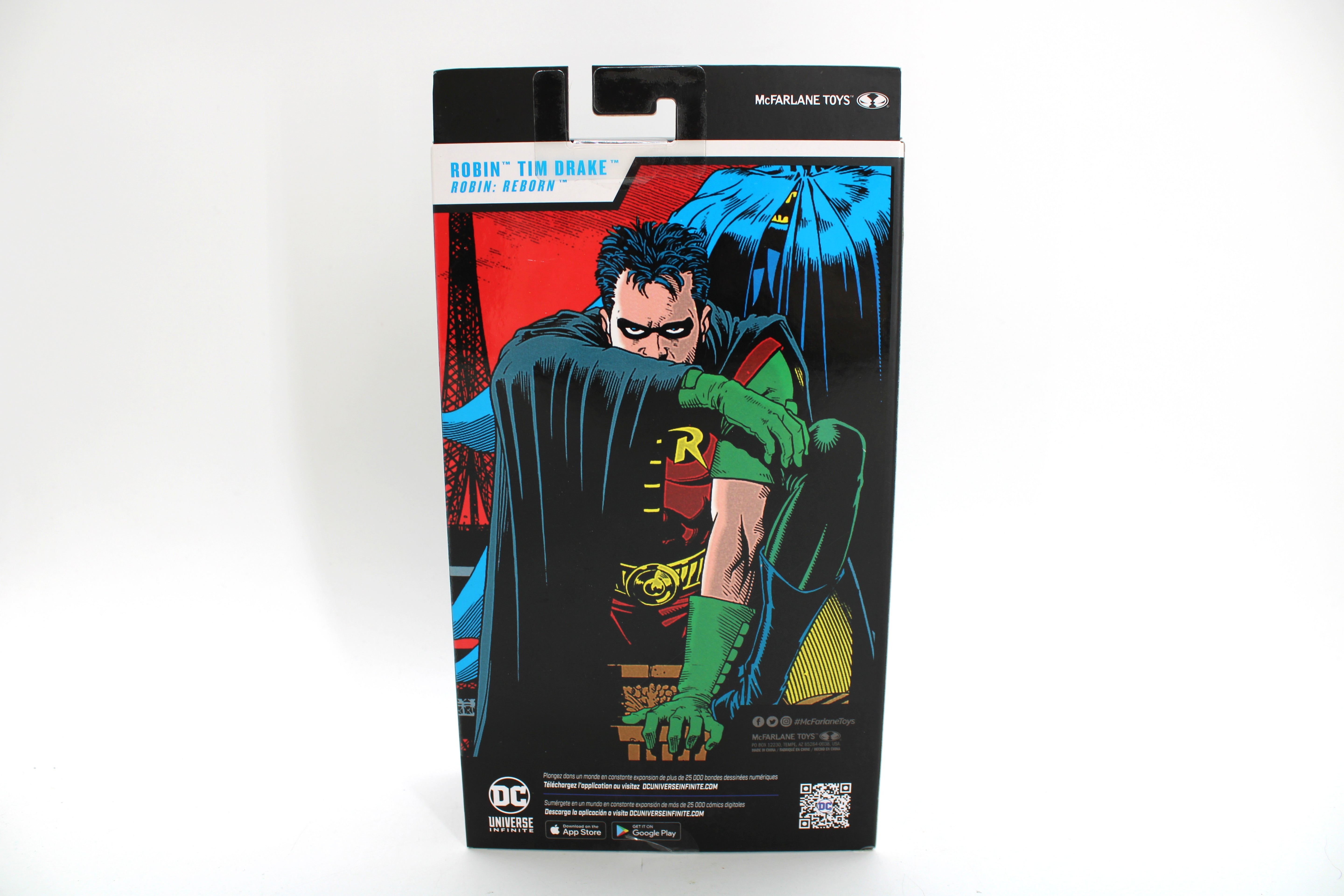 Robin Tim Drake DC Multiverse Robin Reborn Figure — Card Back with Comic Art
