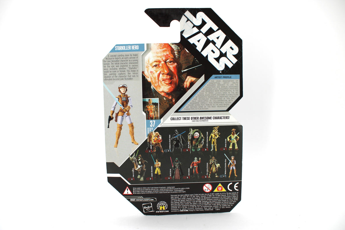 Concept Starkiller Hero Star Wars 30th Anniversary McQuarrie Signature Series Figure — Card Back
