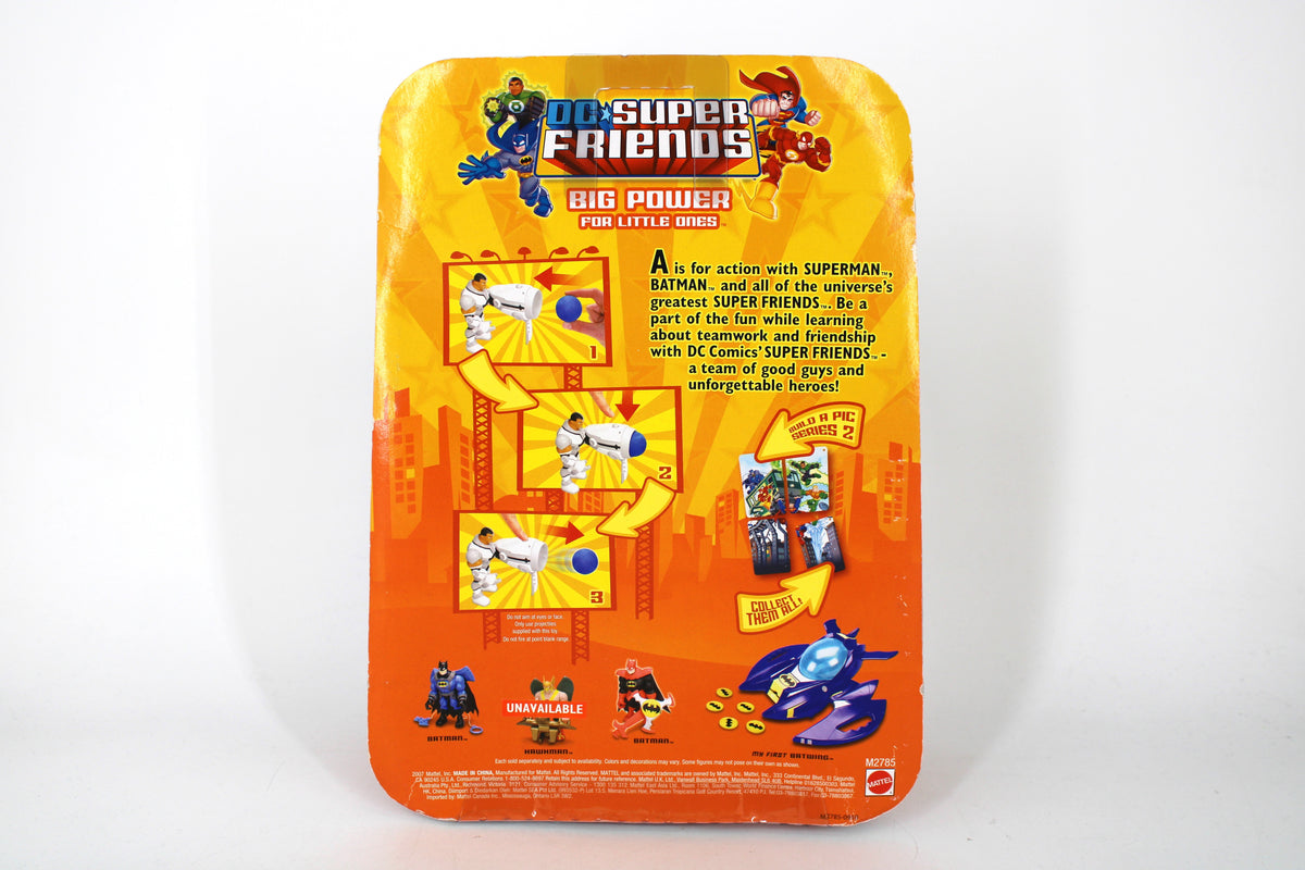 Cyborg DC Super Friends 2007 Figure with Cannon Blaster — Card Back