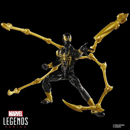 Iron Spider Aaron Davis Marvel Legends 6-Inch Figure — Full Body Action Pose All Four Arms Deployed