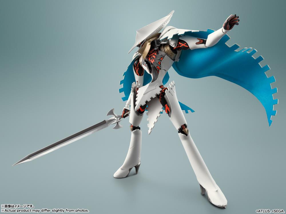 Seeker Metaphor ReFantazio S.H.Figuarts Figure — Front View Holding Sword with Cloth Cape Flowing
