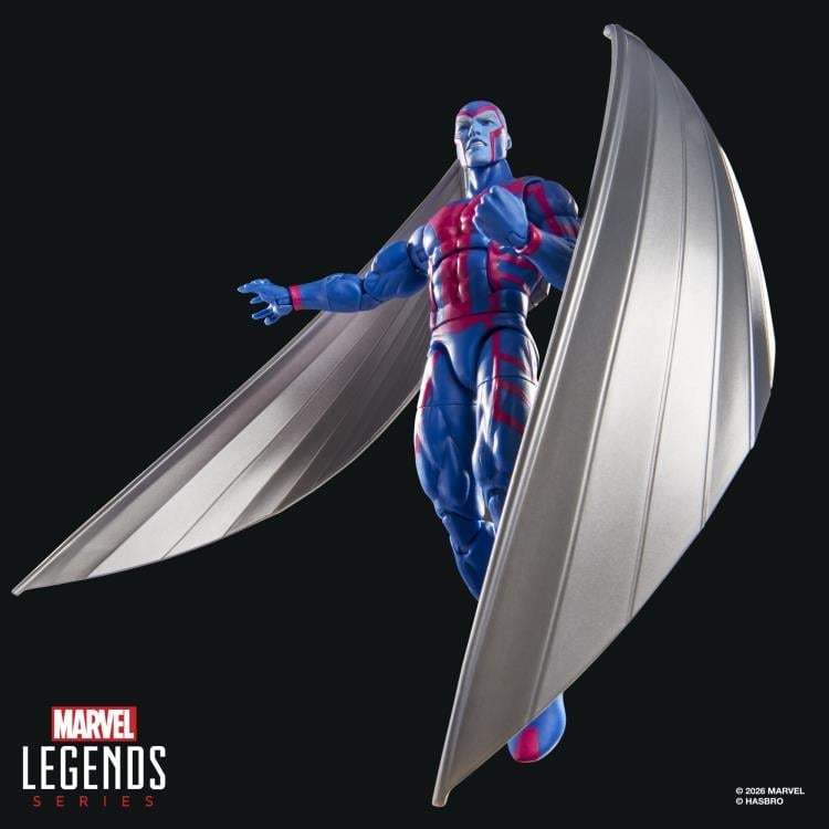 Archangel X-Men '97 Marvel Legends 6-Inch Figure — Front View Full Body Wings Extended