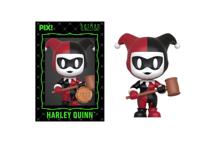 Harley Quinn Batman Animated Series PIX! Figure — Card Package Front and Figure Out of Box