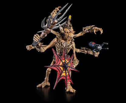 Aracula Skeleton Warriors Infinite Legions 6-Inch Figure — Side View Holding Tarantul-Axe and Spider Shooter