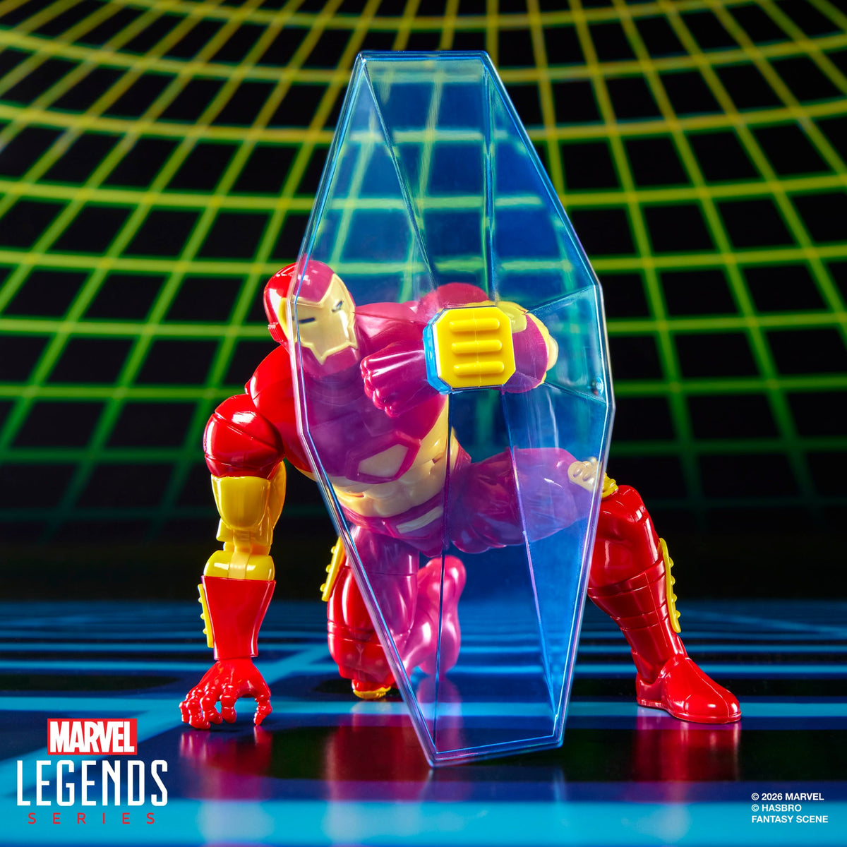 Iron Man Marvel Legends 6-Inch Figure — Force Field Shield Accessory Detail