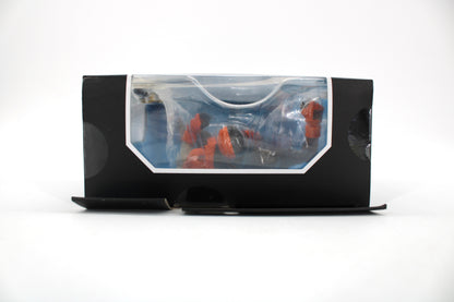 Deathstroke DC Multiverse DC Rebirth 7-Inch Figure — Bottom View Showing Figure and Accessories in Tray