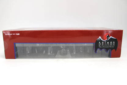 Man-Bat DC Direct Gold Label BTAS Figure — Box Bottom Side View Showing Window and BTAS Logo