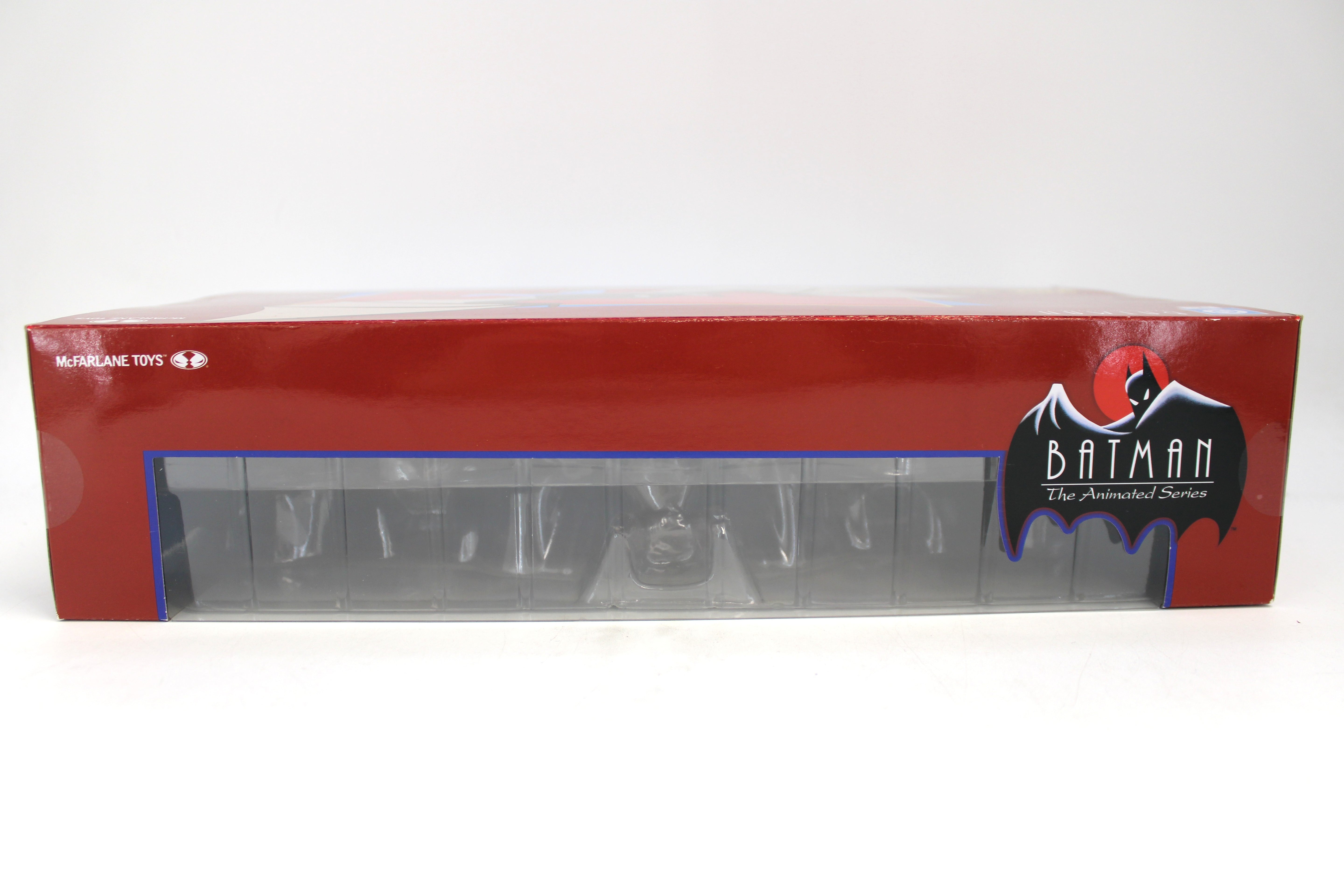 Man-Bat DC Direct Gold Label BTAS Figure — Box Bottom Side View Showing Window and BTAS Logo