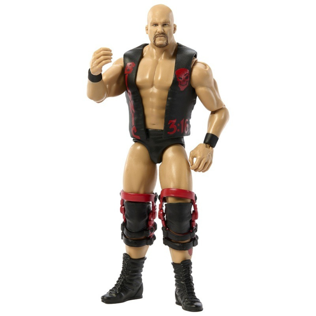 Stone Cold Steve Austin WWE Main Event 6-Inch Figure — Out of Box Front View