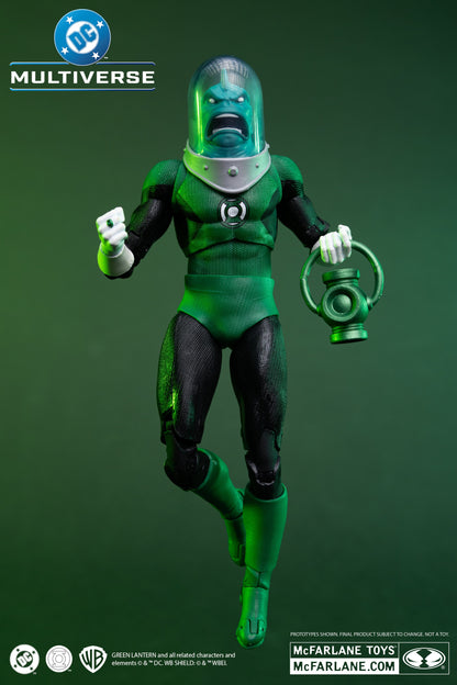 Naut Ke Loi DC Multiverse 7-Inch Figure — Dynamic Front View with Power Battery on Green Background