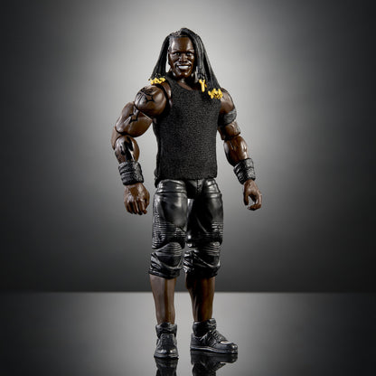 Ron Killings WWE Elite Series 128 6-Inch Figure — Full Body Front View with Yellow-Tipped Locs