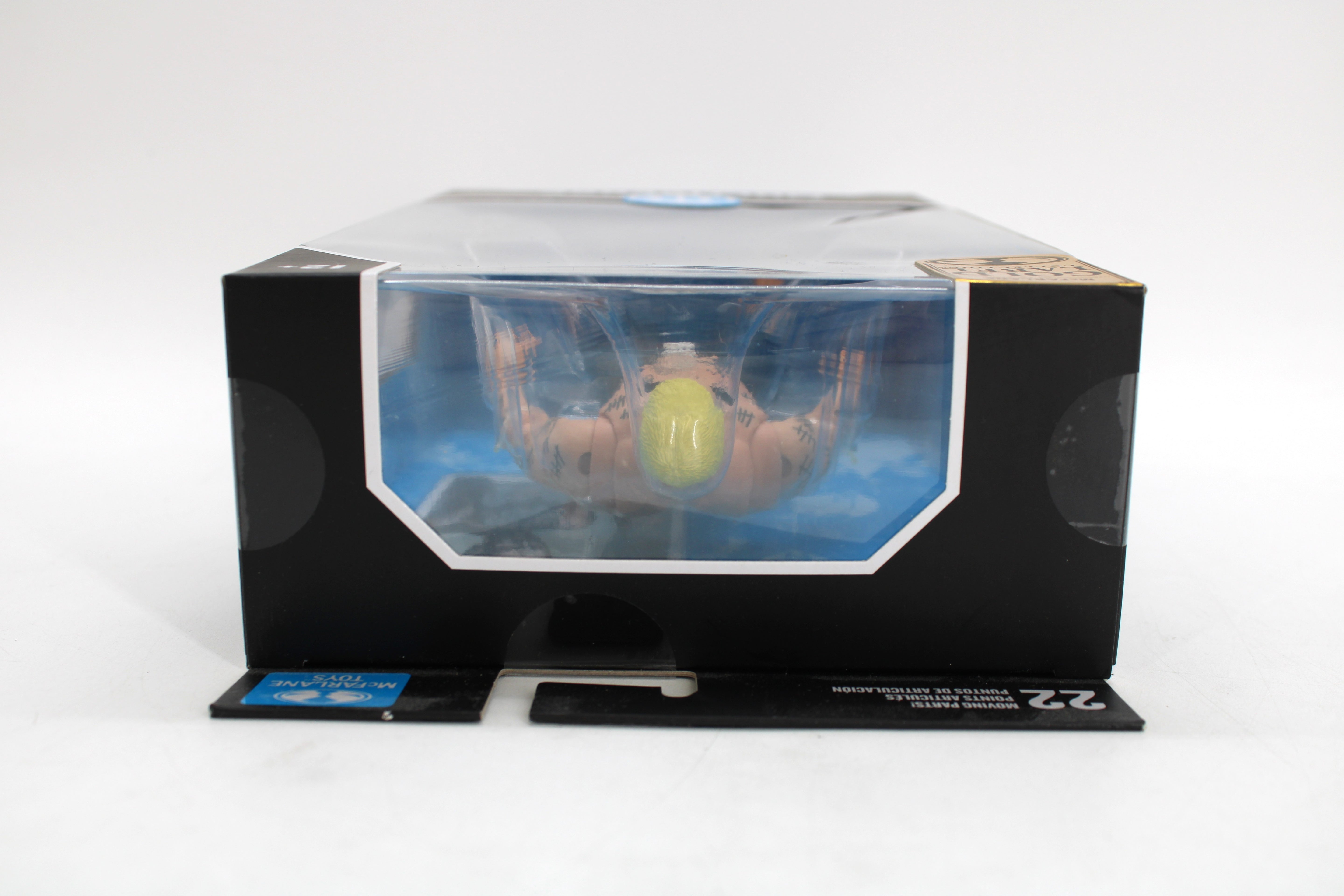 Mister Zsasz DC Multiverse Gold Label 7-Inch Figure — Top View Package Detail