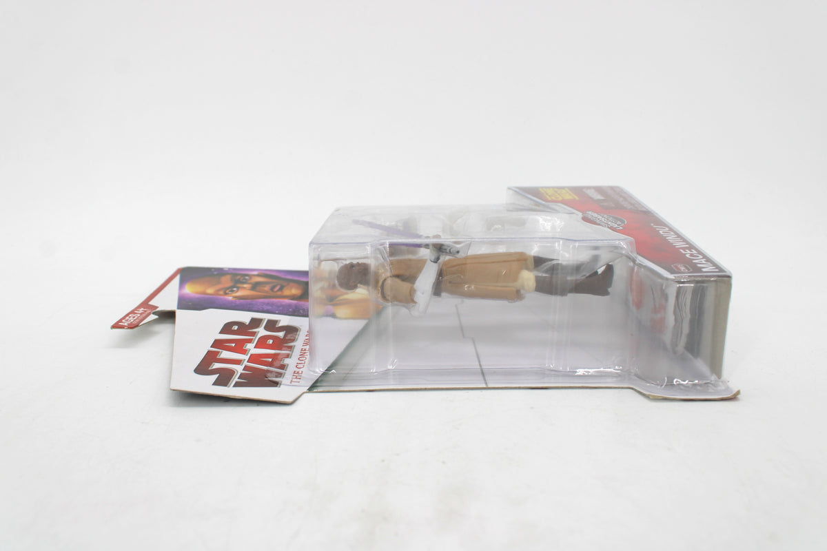 Mace Windu Clone Wars CW06 3.75-Inch Figure 2009 — Side View Left