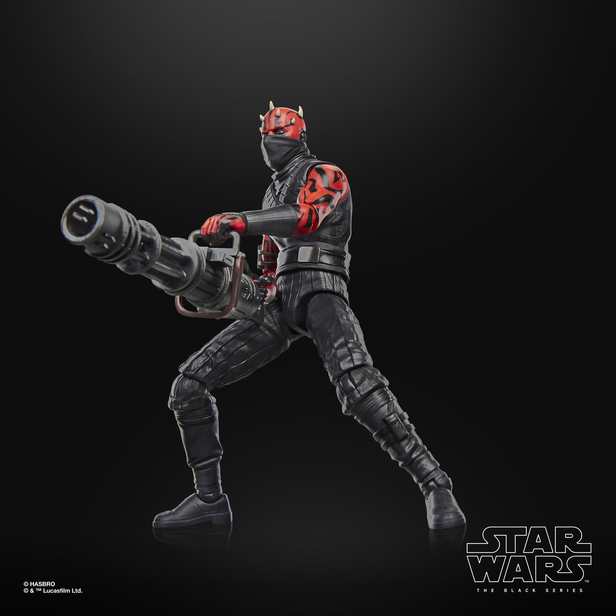 Icarus Black Series 6-Inch Figure — Articulation Pose Aiming Heavy Rotary Blaster