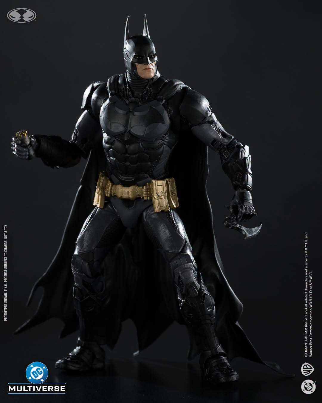 Batman Arkham Knight DC Multiverse 7-Inch Figure — Front View with Batclaw in Hand