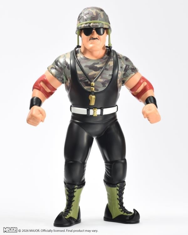 Heel Sgt. Slaughter Big Rubber Guys 8-Inch Figure — Full Body Front View