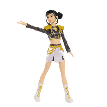Zoey KPop Demon Hunters HUNTR/X Singing Fashion Doll — Front View Arm Extended
