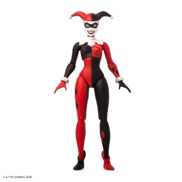 Harley Quinn Batman Animated Series 1/6 Scale Figure — Front View on White Background