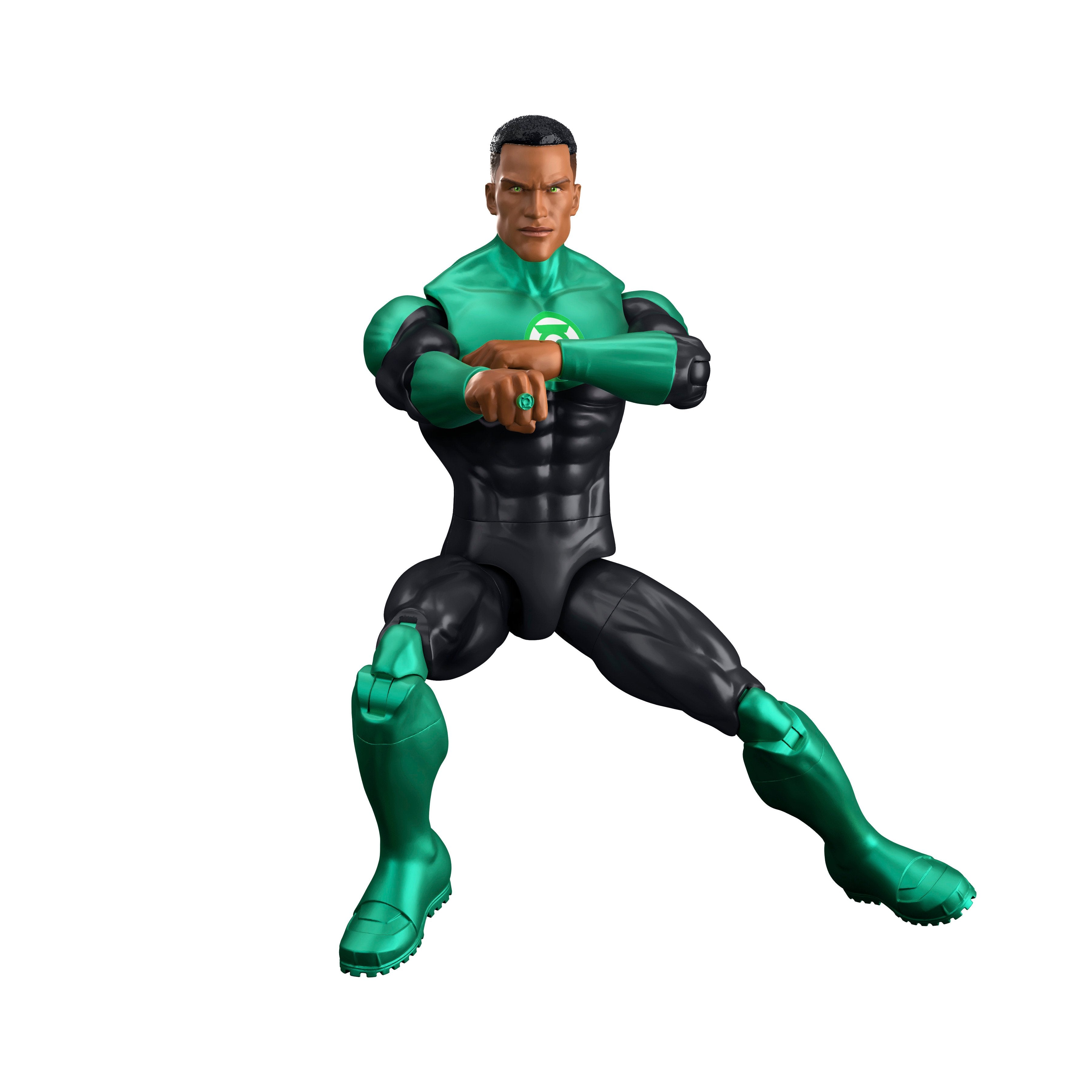 Green Lantern John Stewart DC Premier 6-Inch Figure — Articulation Pose in Wide Combat Stance