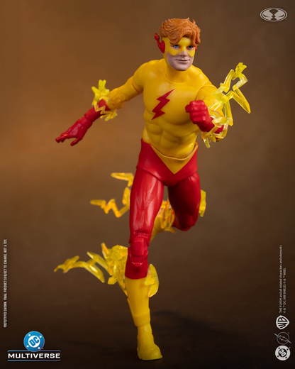 Kid Flash DC Classic Multiverse 7-Inch Figure — Running Pose with Speed Force Effects Front View