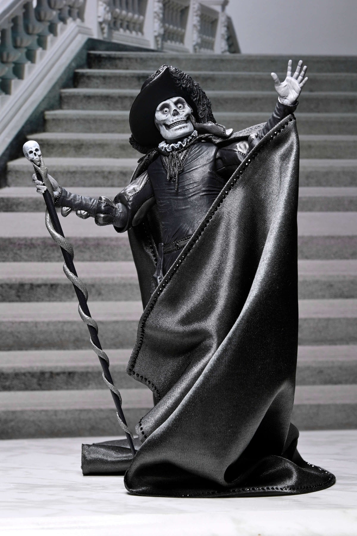 Phantom of the Opera Masque Red Death NECA 7-Inch Figure — Full Body Front View on Stairs