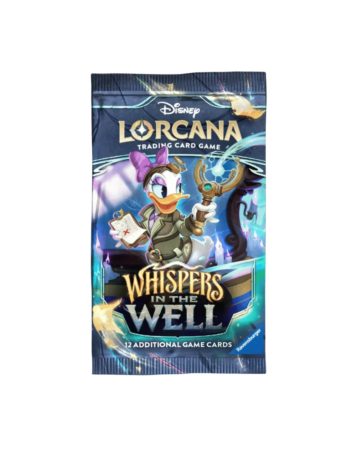 Whispers in the Well Booster Pack Disney Lorcana — Pack Front featuring Daisy Duck Explorer
