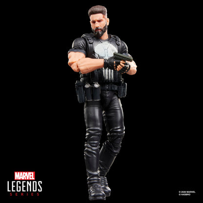 Punisher Marvel Legends 6-Inch Figure — Three-Quarter View with Pistol Draw Pose