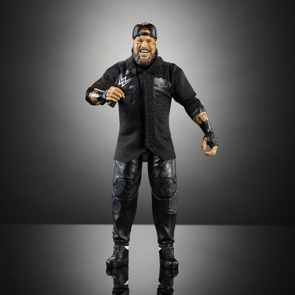 Jelly Roll WWE Elite Series 128 6-Inch Figure — Full Front View Holding WWE Microphone