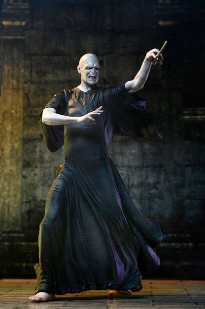 Lord Voldemort Harry Potter Legacy Collection 7-Inch Figure — Front View Wand Raised Pose