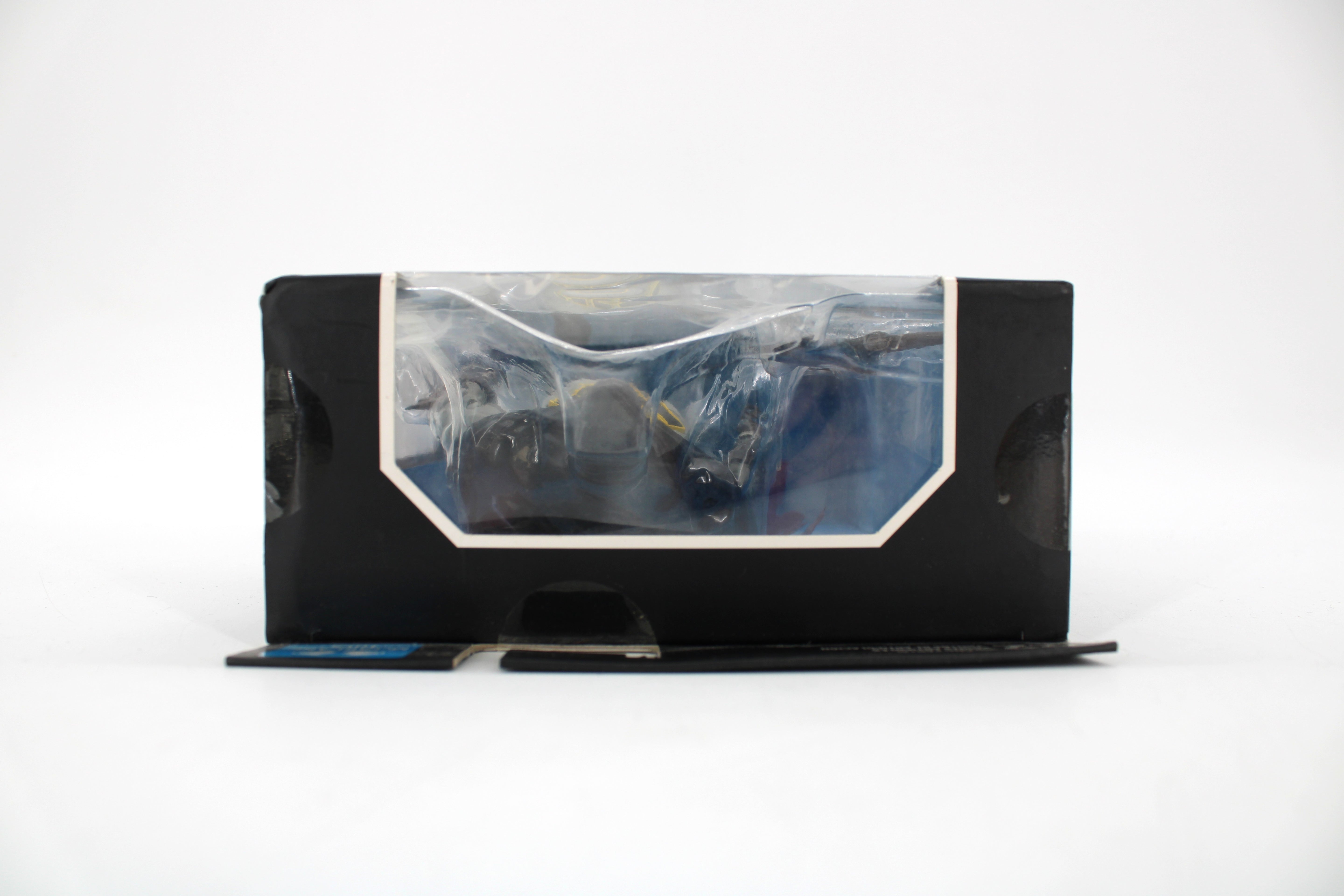Batman Battle Damage DC Multiverse 7-Inch Figure — Bottom of Box Showing Tape Stain and Edge Wear